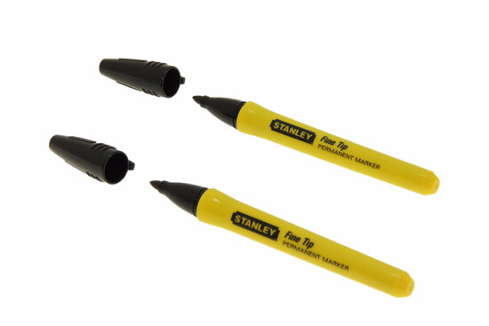 STANLEY Markeerstift Fijne Tip (2 stuks) 