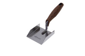 Hoektroffel 80x90 mm. dubbelopst. RVS, DOORDAGT-PREMIUM KURK 