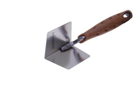 Hoektroffel Inw. afgeschuinde hoek 60x80 mm. RVS, DOORDAGT-PREMIUM KURK 